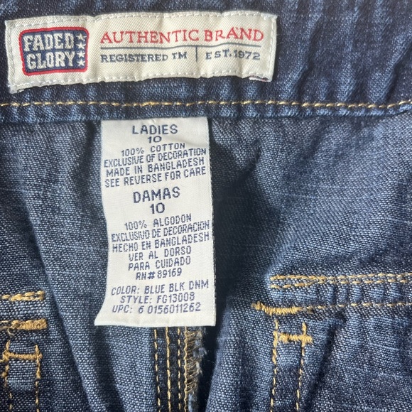 Y2K Utility Denim Skirt 10 V Cargo Pockets Zip Detail Vintage Streetwear Retro - Picture 8 of 10